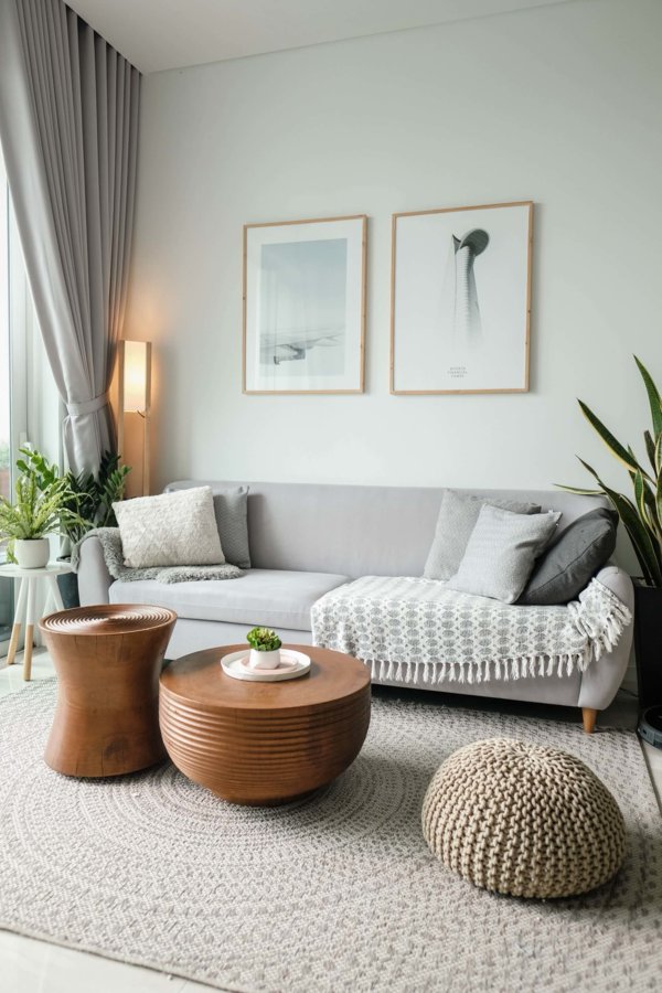 sofa in room