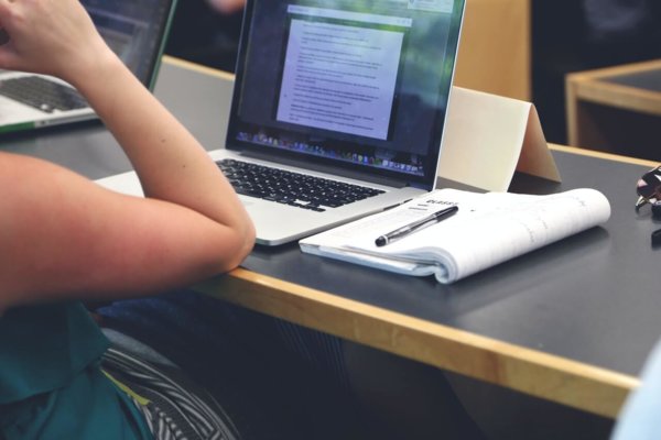 person on laptop