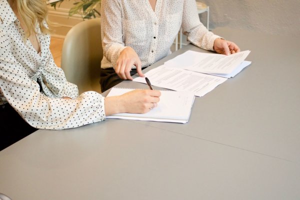people with paper