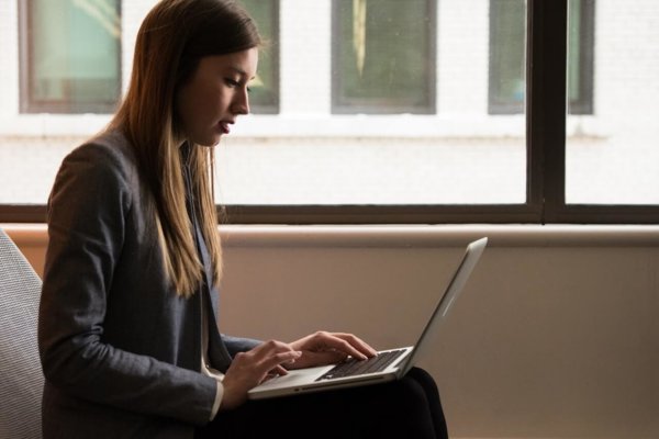 woman on laptop