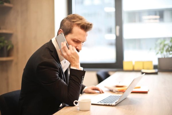 person on the phone