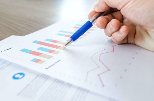 A Person Analyzing Employee Performance