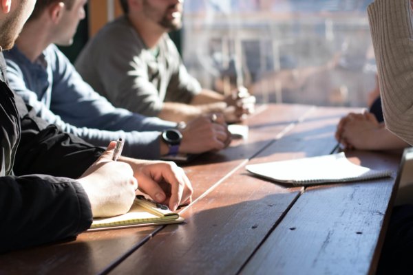 people at a table
