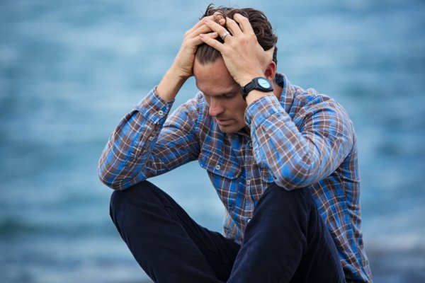 unhappy man
