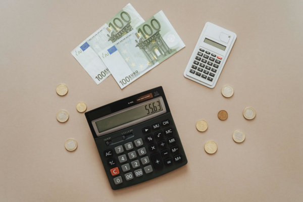 calculator and money