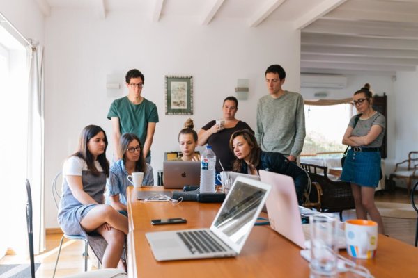 people in an office