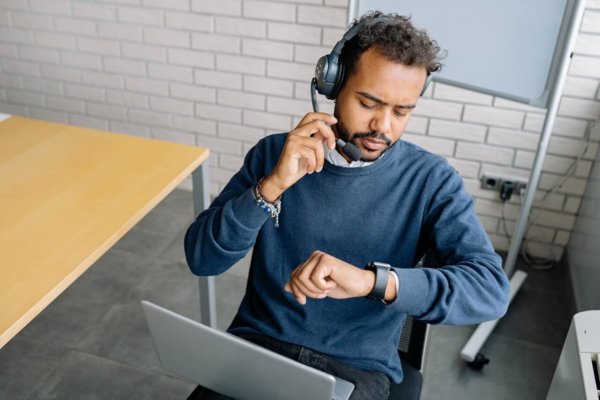 man with headset