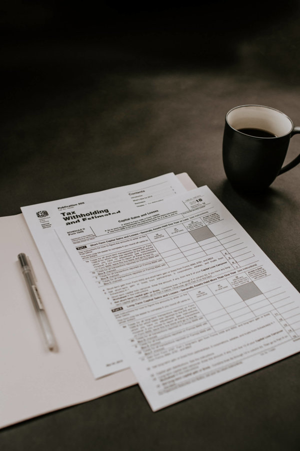 paper on table