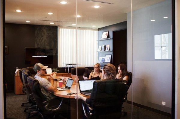 people in a room