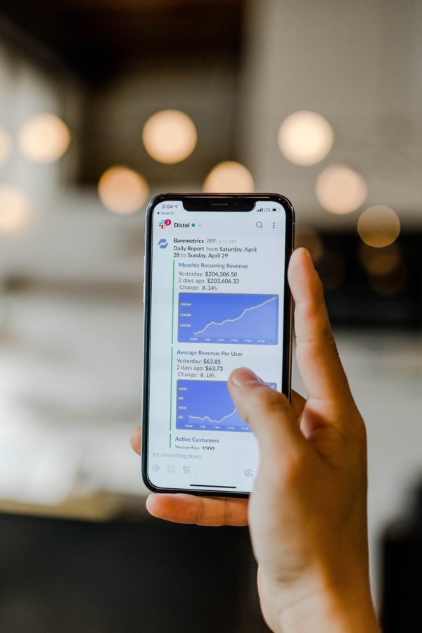 stocks on phone