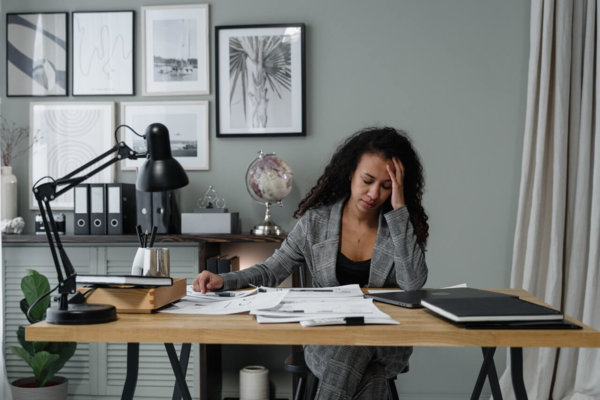 woman worrying