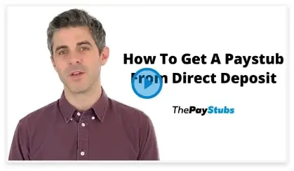 How to get a Paystub 飞艇全天稳定计划精准直播 from direct deposit